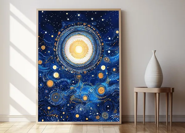 Warlpiri Star Dreaming, Aboriginal Night Sky Poster