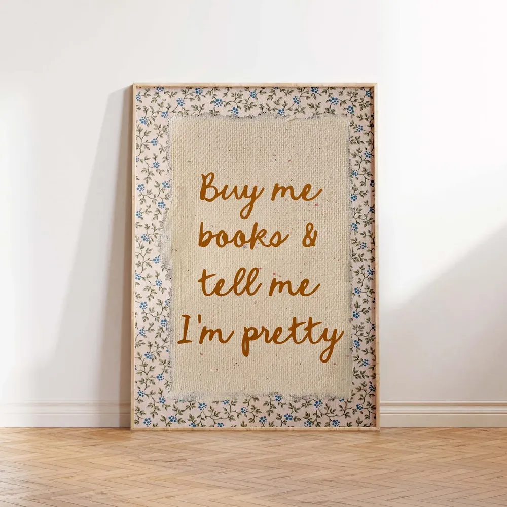 Vintage Book Prints, Book Nook Wall Art Print