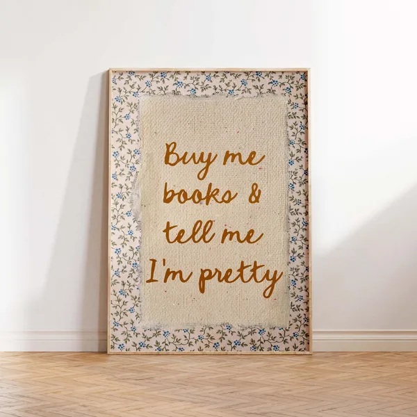 Vintage Book Prints, Book Nook Wall Art Print