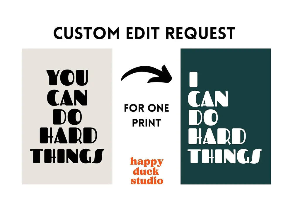 Custom Edit Request, Wall Art Print - Image 2