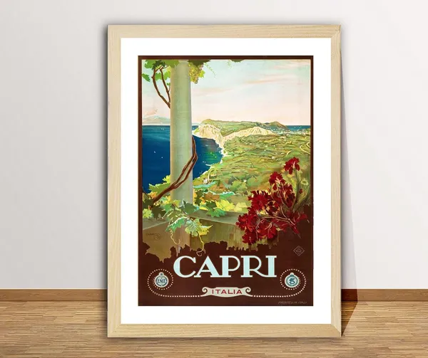 Capri Italia Vintage Travel Poster Art Print