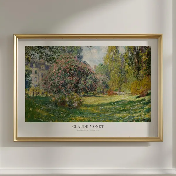 Claude Monet The Parc Monceau 1876 Poster
