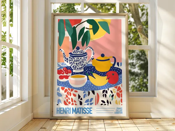Henri Matisse Style Coffee Shop Art Exhibition Print