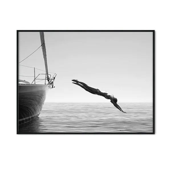 Freedom Jump - Traditional Beach Art Print