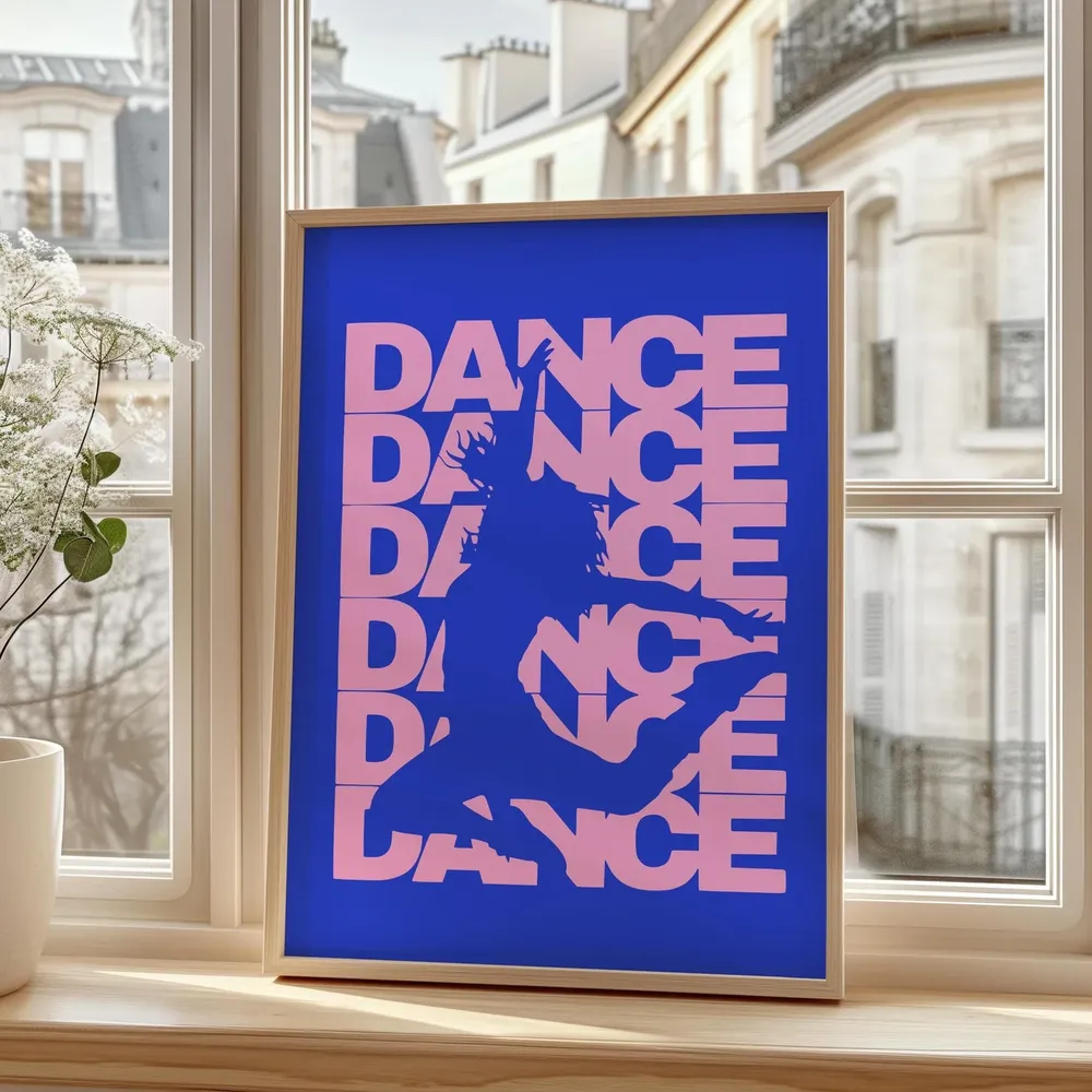 Preppy Dance Poster, Trendy Musical Theatre Art Print