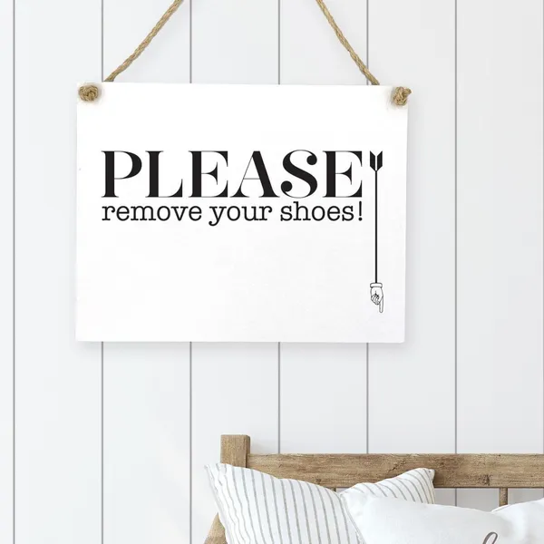 Please Remove Your Shoes, Funny Home Decor Poster