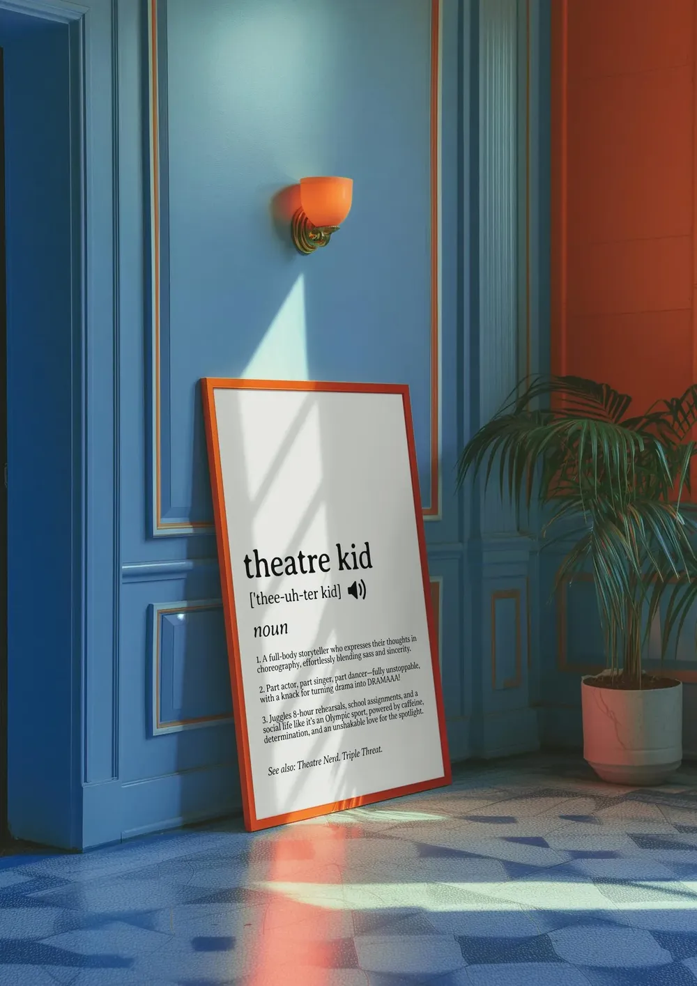 Funny Theatre Kid Definition Poster, Drama Classroom Print - Image 5