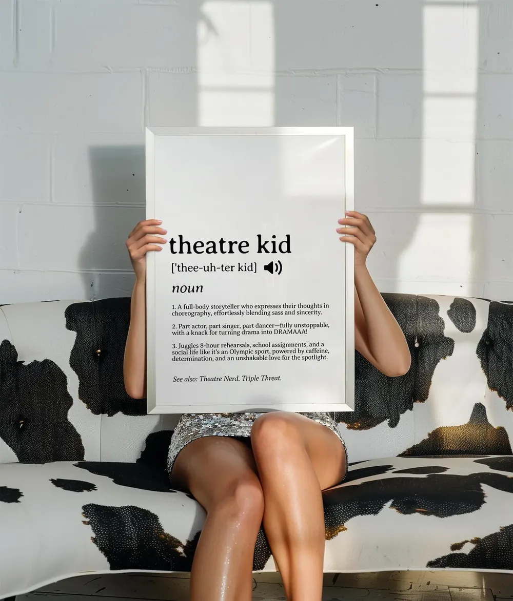 Funny Theatre Kid Definition Poster, Drama Classroom Print - Image 4