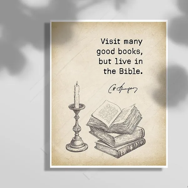 Charles Spurgeon Inspirational Christian Art Print