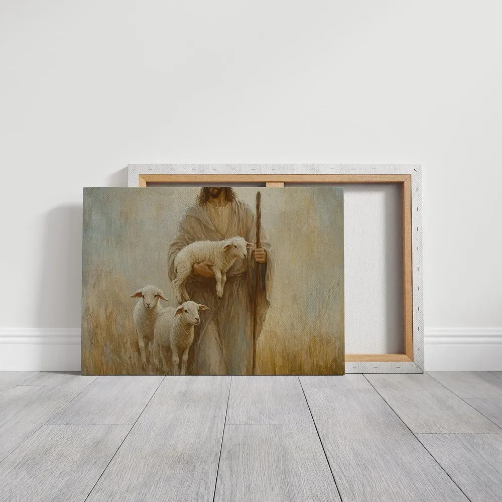 Jesus Carrying A Lamb - Christian Art - Image 7