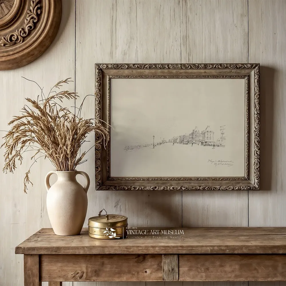Paris Vintage Etching Sketch Art Print - Image 3