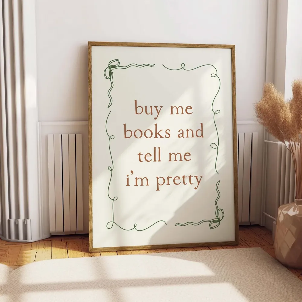 Bookish Coquette Reading Room Wall Art Print - Image 2