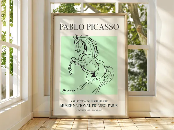 Pablo Picasso Horse Exhibition Art Print