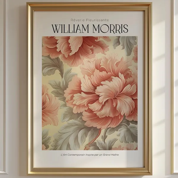 William Morris Botanical Print, Vintage Poster