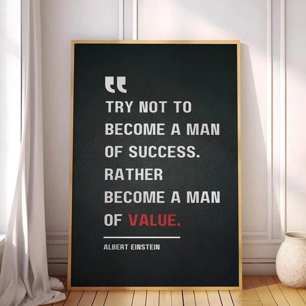 Albert E Inspirational Quote Poster