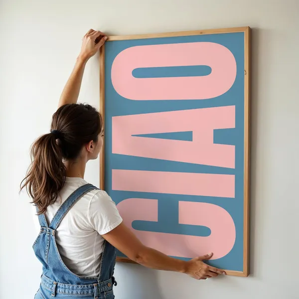 Ciao Poster, Italian Modern Decor Retro Print