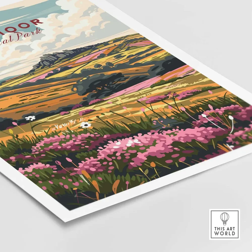 Dartmoor Travel Poster, Home Office Decor - Image 5