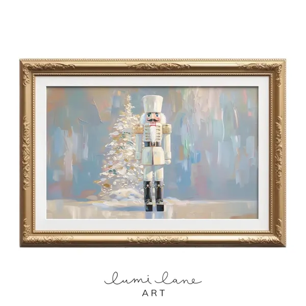 Nutcracker Christmas Soldier Wall Art Print