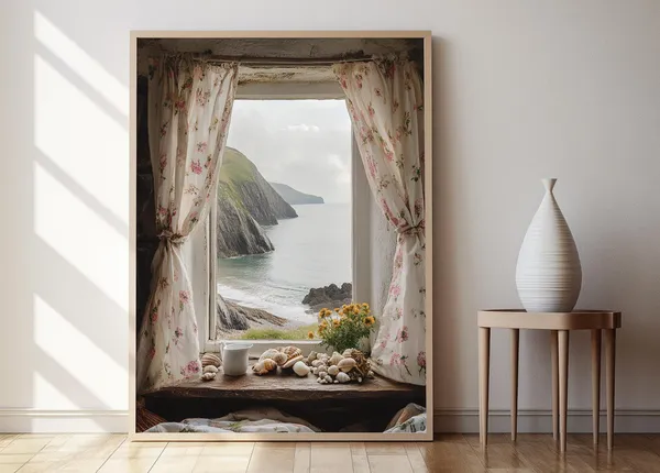 Dingle Peninsula Open Window View, Travel Poster