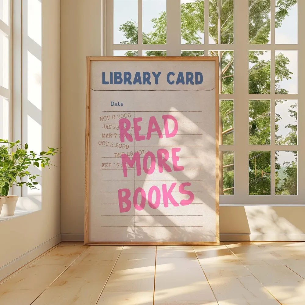 Read More Books, Library Card Poster for Readers - Image 3
