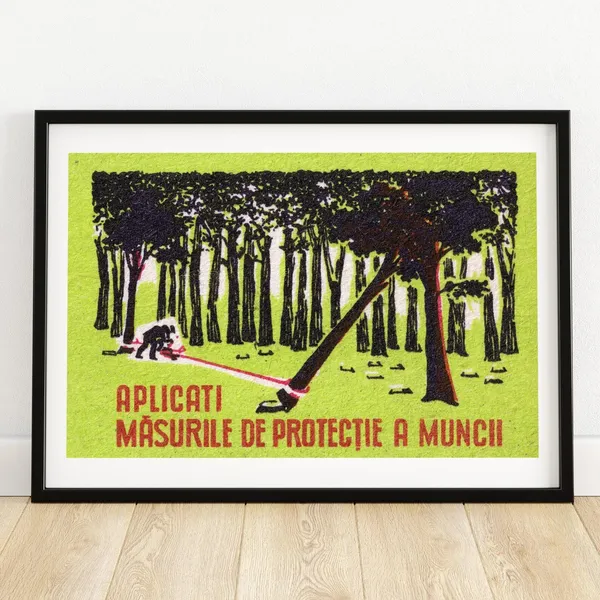 Vintage Eastern Europe Matchbox Art Print