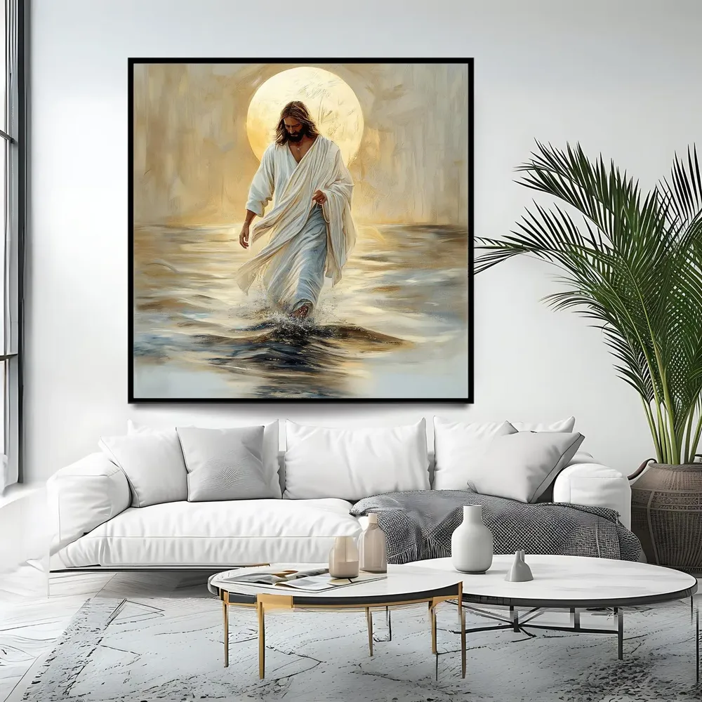 Jesus Walking On Water - Christian Art - Image 4