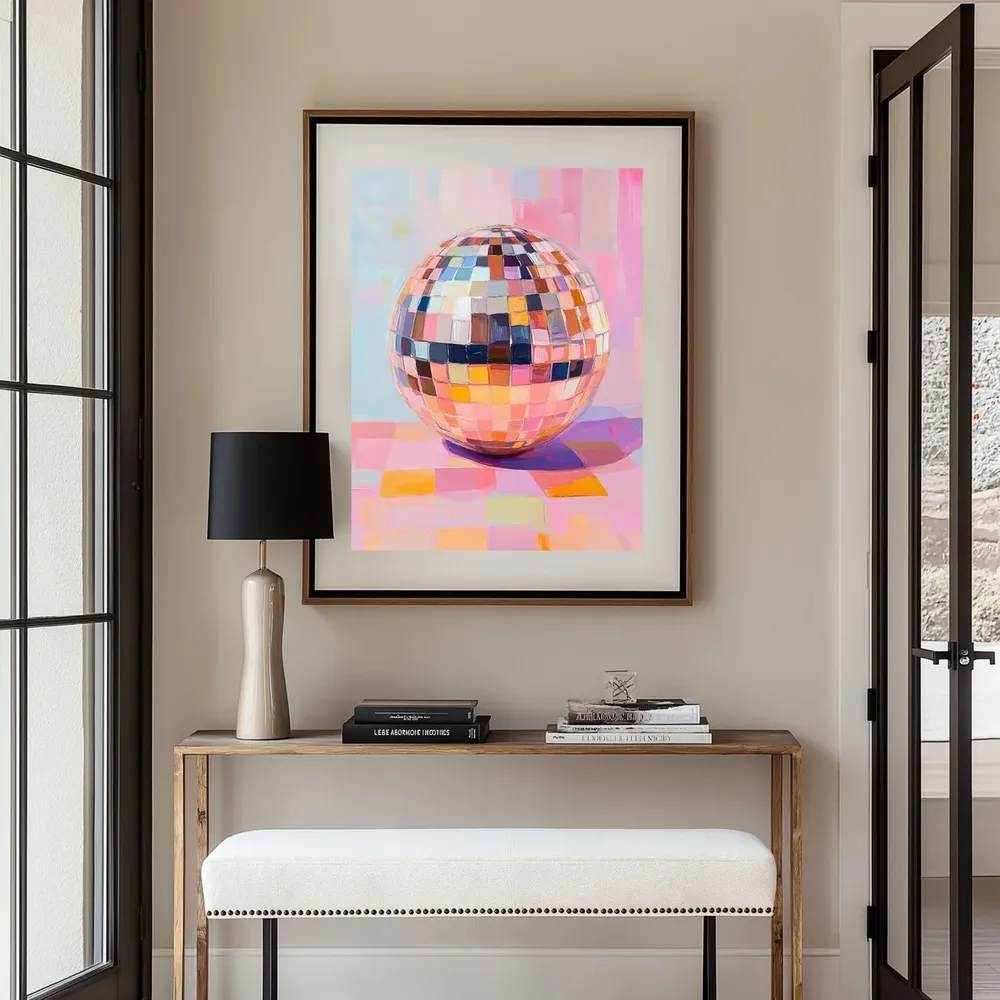 Disco Ball Retro 70s Decor, Poster Print - Image 4
