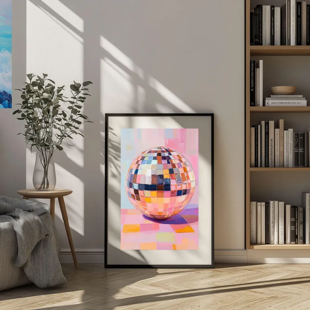 Disco Ball Retro 70s Decor, Poster Print - Image 2