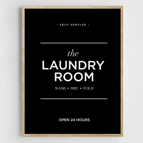 Modern Laundry Wash Dry Fold Laundry Room Art Print