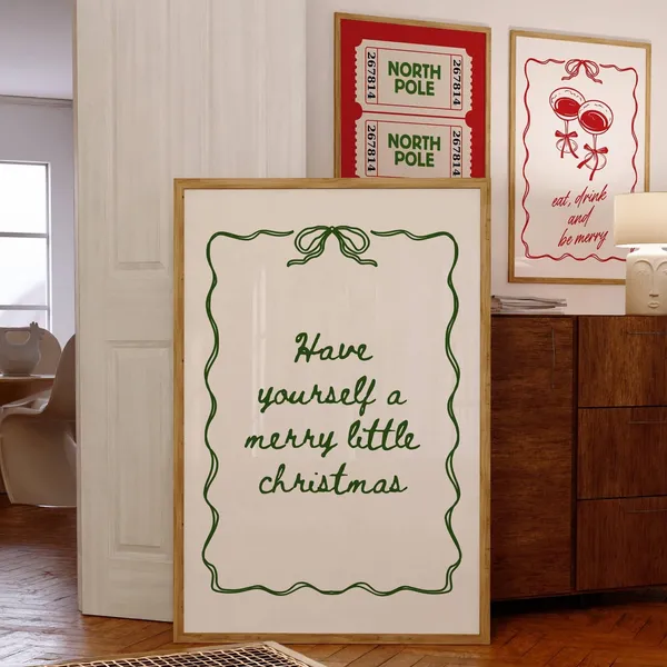 Have Yourself A Merry Little Christmas, Minimalist Art Print