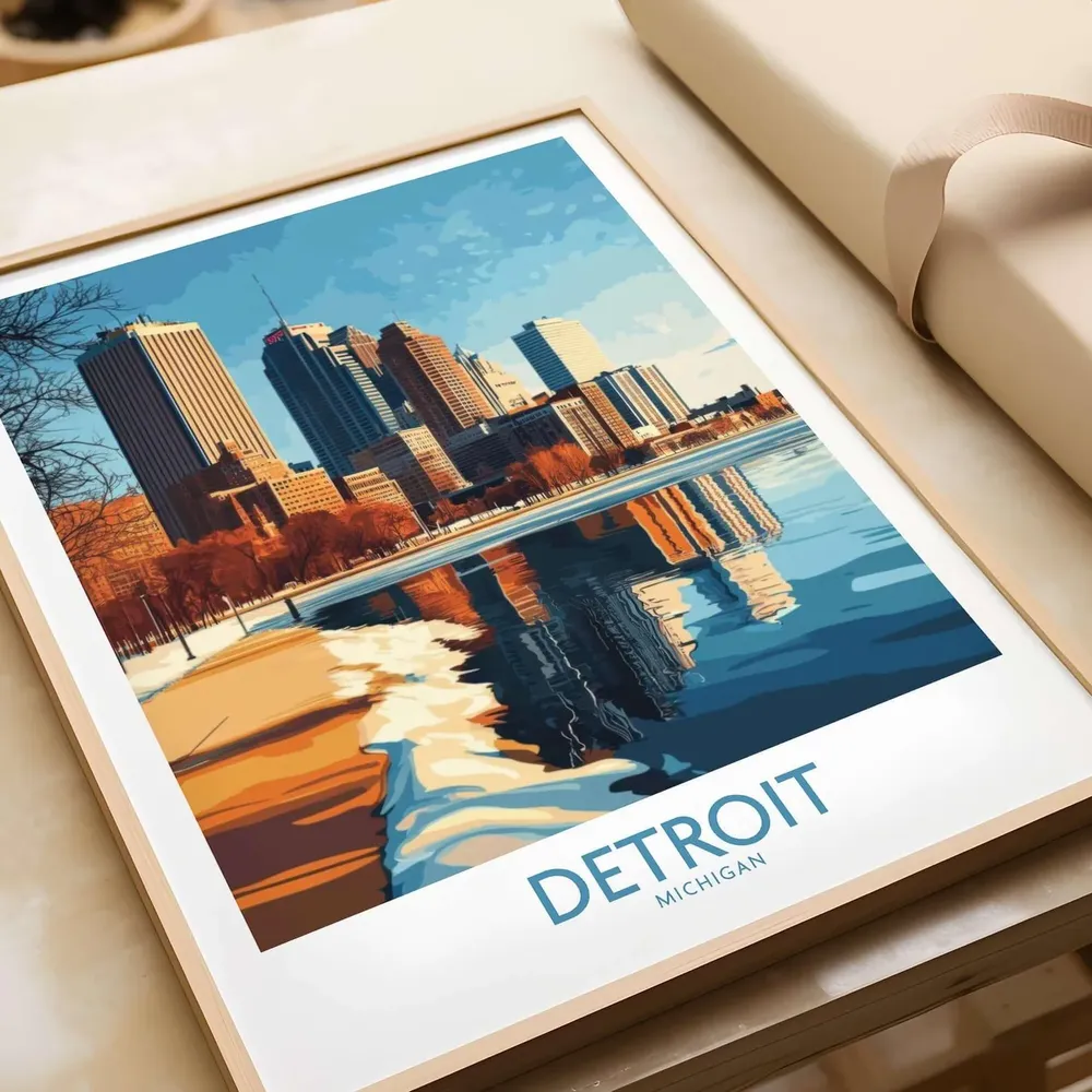 Detroit - Vintage Travel Poster