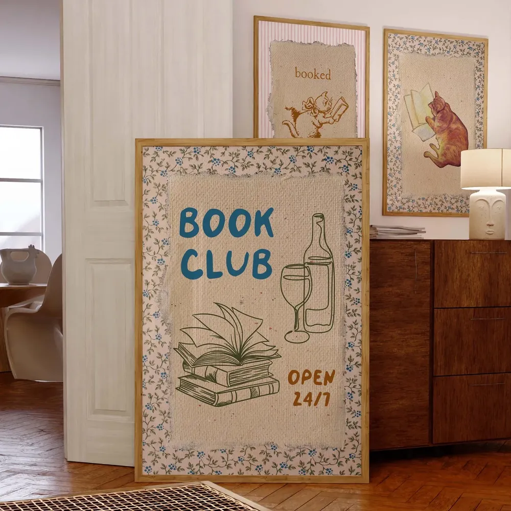 Book Club Poster Print, Bookish Reading Gift - Image 5