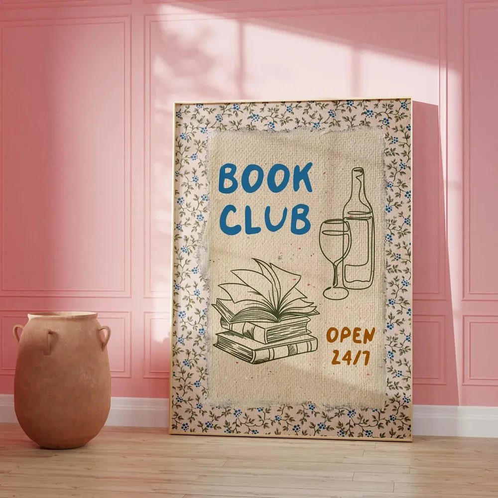 Book Club Poster Print, Bookish Reading Gift - Image 4