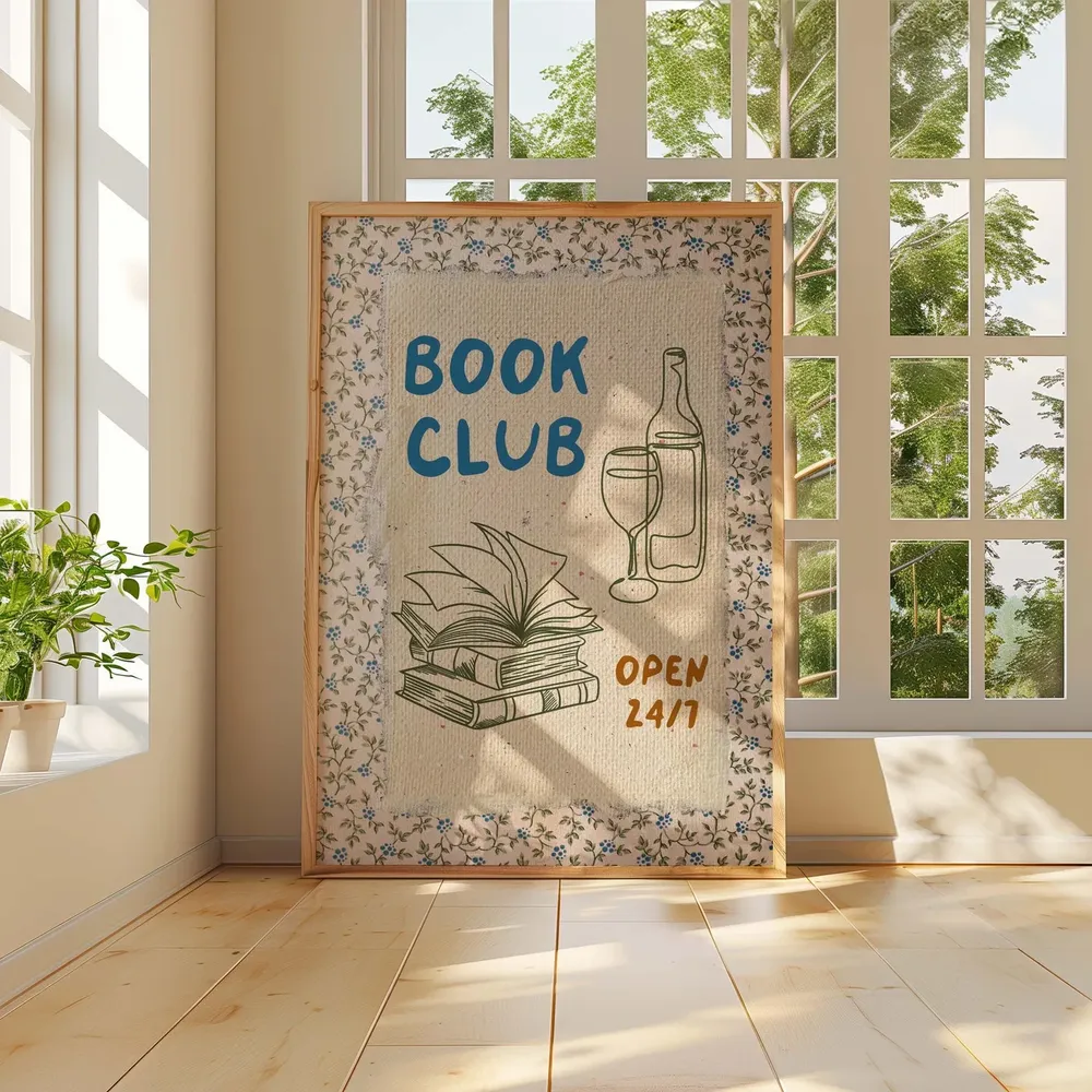 Book Club Poster Print, Bookish Reading Gift - Image 2