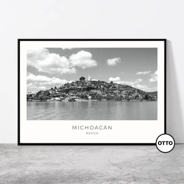 Lake Pátzcuaro Michoacán Travel Poster, Mexico