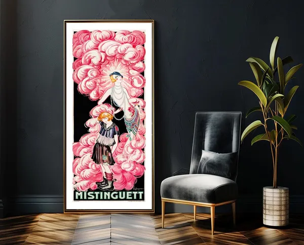 Mistinguett Vintage Celebrity Travel Poster