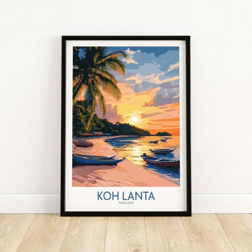 Koh Lanta Travel Poster, Thailand Art Print - Image 5