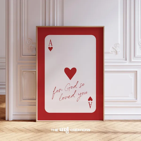 For God So Loved You Christian Love Quote Poster
