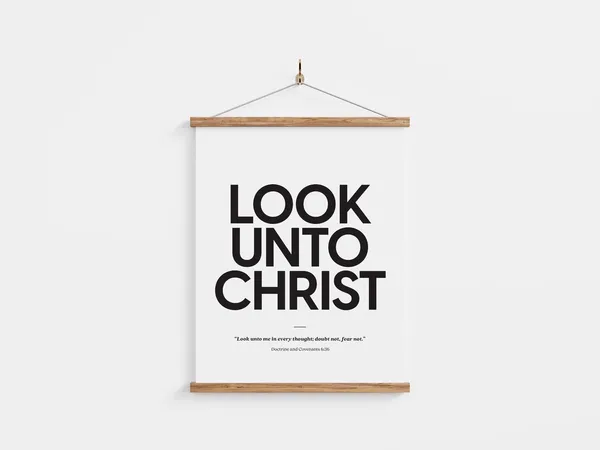 Look Unto Christ 2025 LDS Youth Theme Art Print