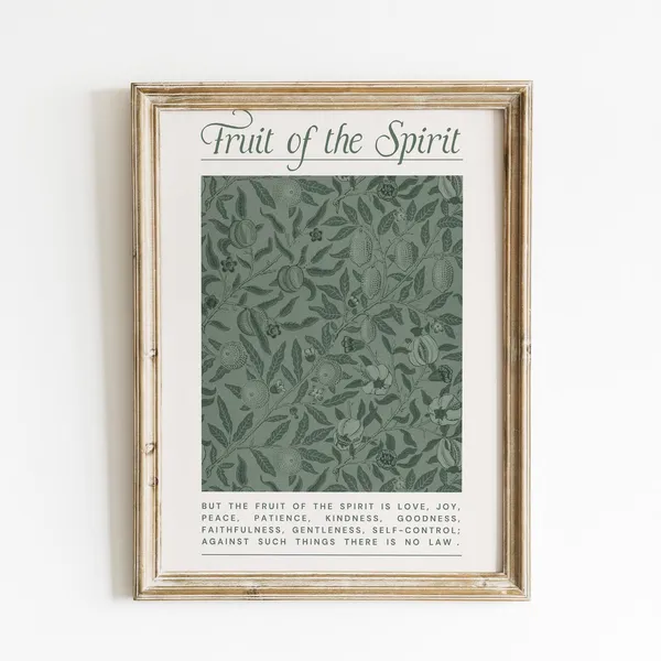 Fruit Of The Spirit Church Office Wall Art Print