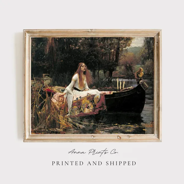 The Lady Of Shalott, Pre-Raphaelite Art Print