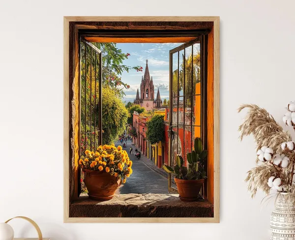 San Miguel De Allende Travel Poster, Parroquia View