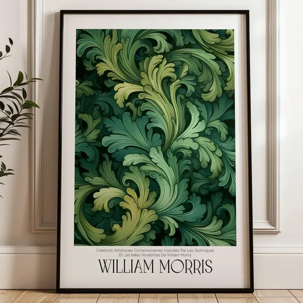 William Morris Botanical Print, Floral Art Print
