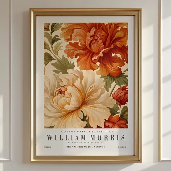 William Morris Botanical Floral Vintage Art Print