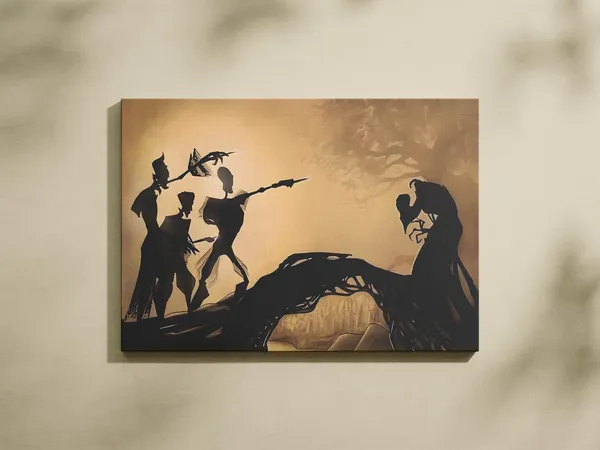 Three Magician Brothers Wizarding School Art Print