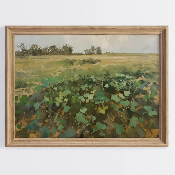 Green Spring Scenery Art Print, St Patricks Day