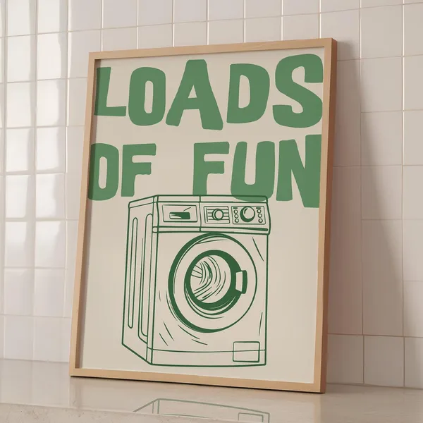 Minimalist Laundry Room Funny Quote Art Print