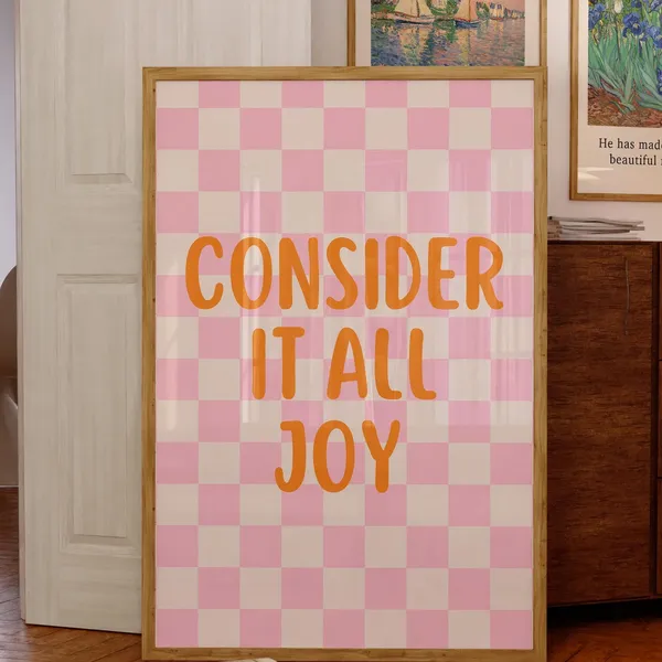Retro Christian Scripture Wall Art Poster Print