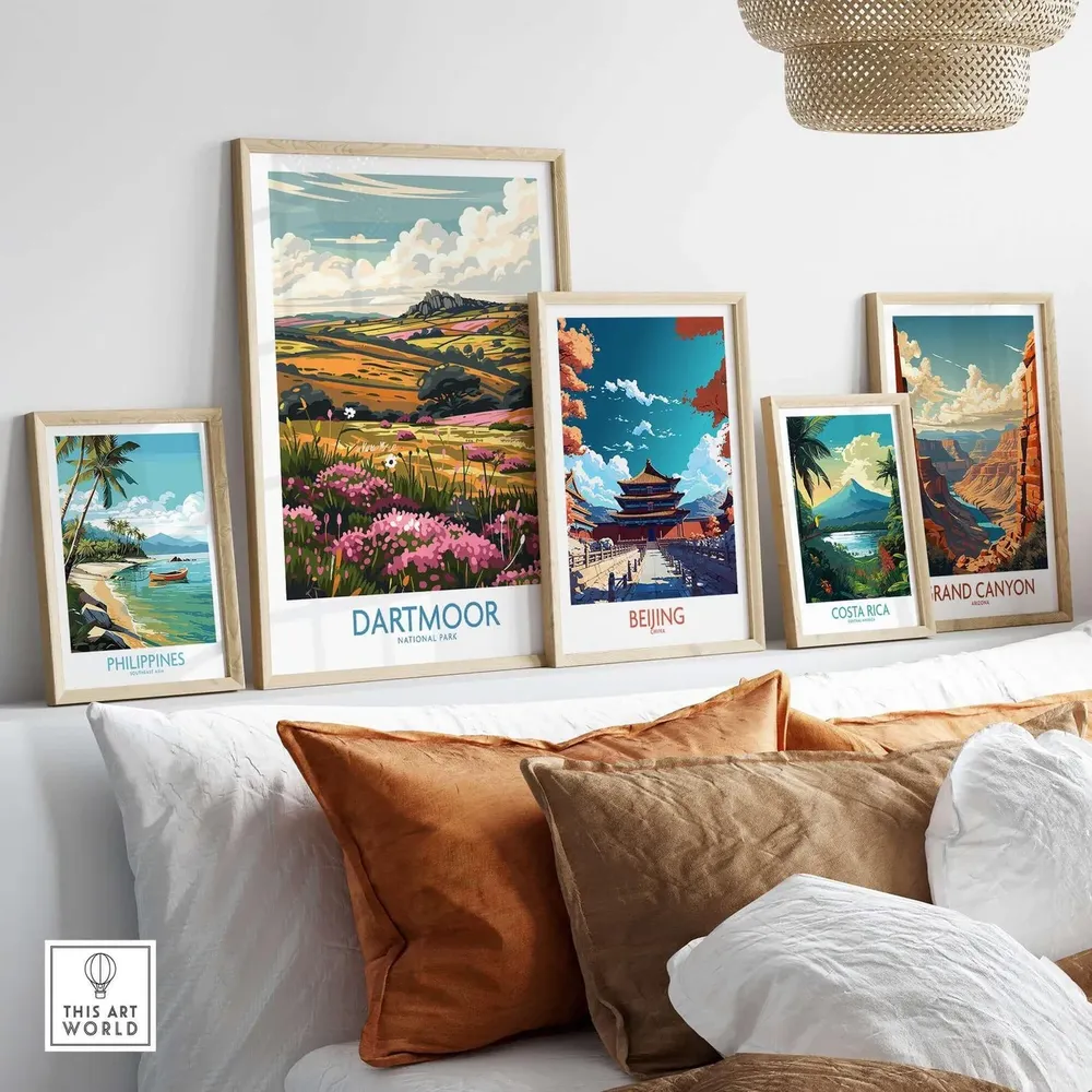 Dartmoor Travel Poster, England Nature Art - Image 3