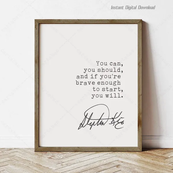 Stephen King Quote Art Print, Reading Nook Decor